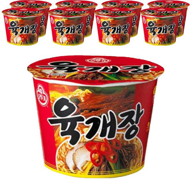 오뚜기 육개장 컵라면 110g, 9개