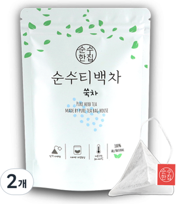 순수한집 쑥차 티백, 1g, 10개입, 2개