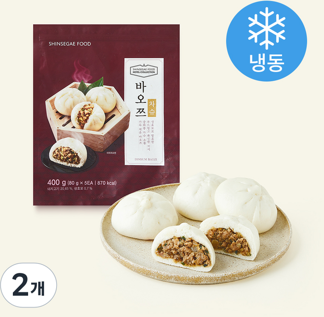 신세계푸드 바오쯔 차슈 5개입 (냉동), 400g, 2개
