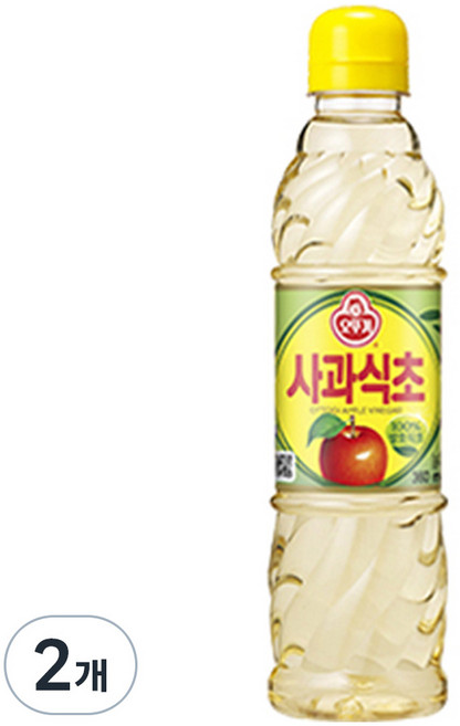 오뚜기 사과식초, 360ml, 2개