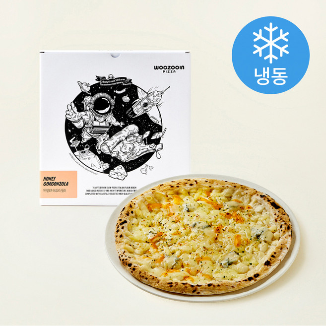 우주인피자 허니 고르곤졸라 (냉동), 338g, 1개입, 1개