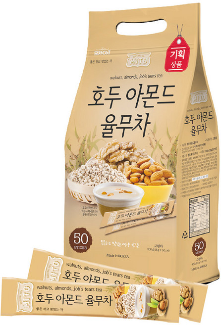 미토 호두아몬드율무차, 18g, 50개입, 1개