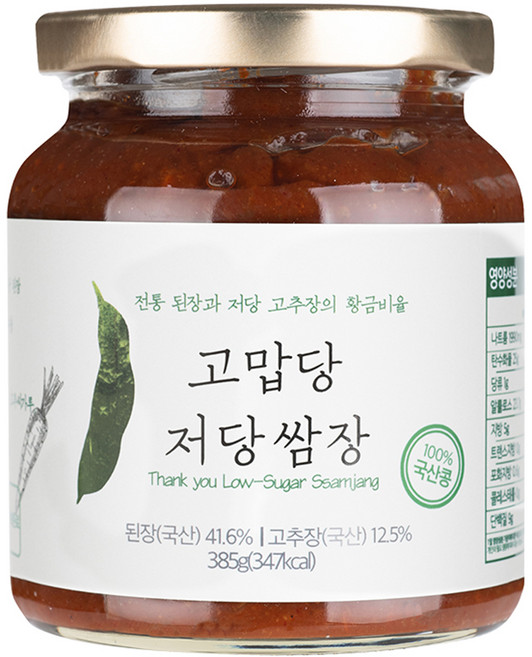 고맙당 저당 쌈장, 385g, 1개