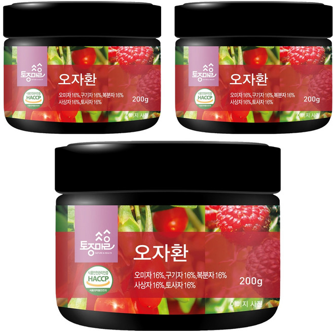 토종마을 HACCP 인증 오자환, 200g, 3개