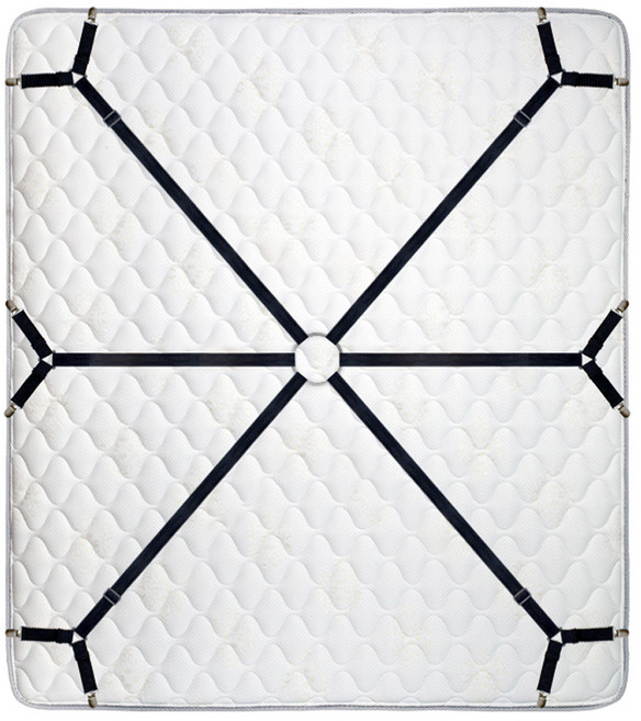 더해피앤 침대시트 12클립 고정 집게, 블랙, 1개