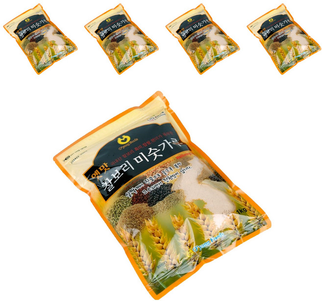 오양식품 옛맛 찰보리 미숫가루, 1kg, 5개