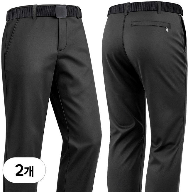 MAN IN MODE 2件組 男款輕量耐穿工作褲 + 腰帶
