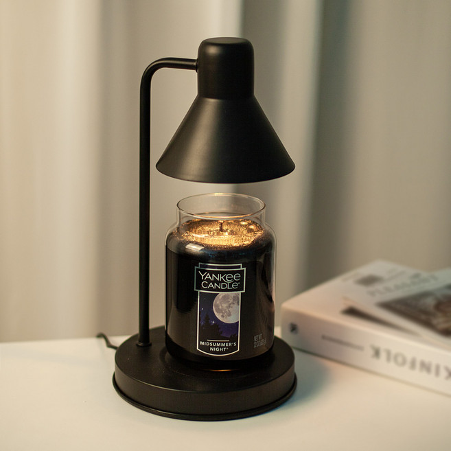 더스윗 모노 캔들워머 + 양키캔들 라지자 + 전구 2p 세트, 블랙, 미드썸머나잇