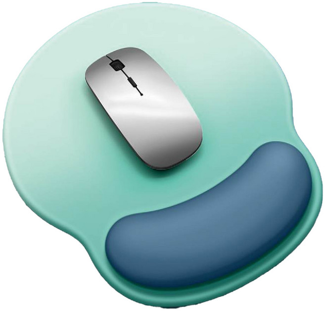 코모스코 손목 마우스패드, 그린, 1개