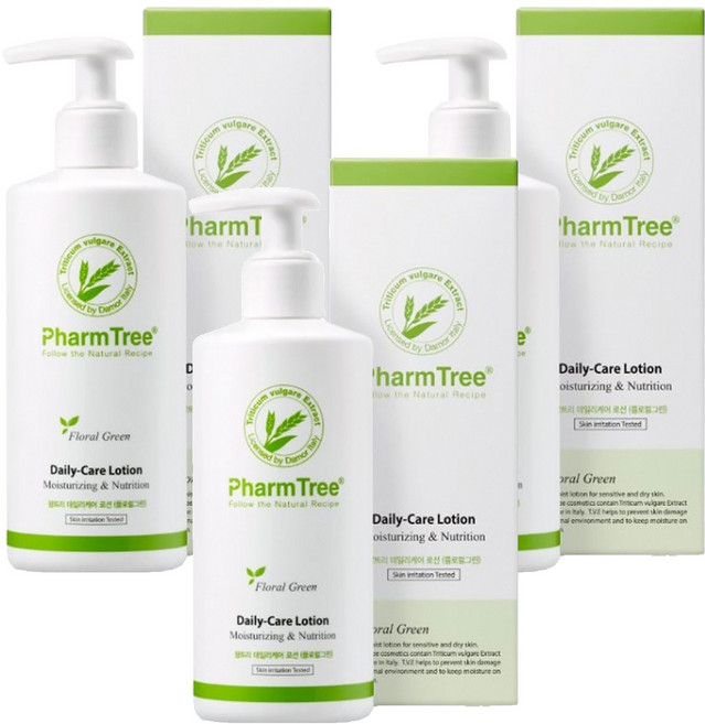 팜트리 데일리케어 로션 플로럴그린, 300ml, 3개