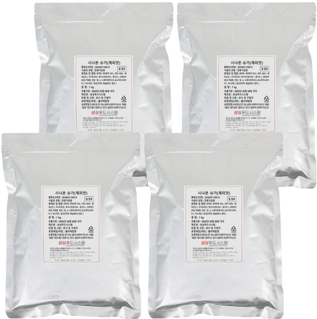 상상시즈닝 시나몬 슈가, 1kg, 4개