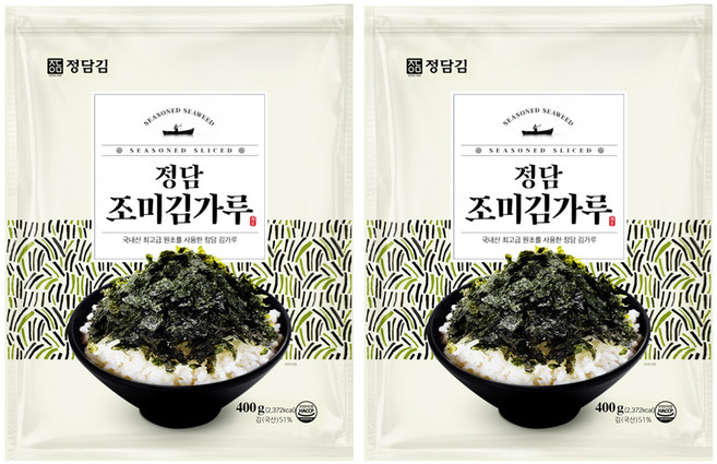 jeongdam 調味海苔粉, 400g, 2個