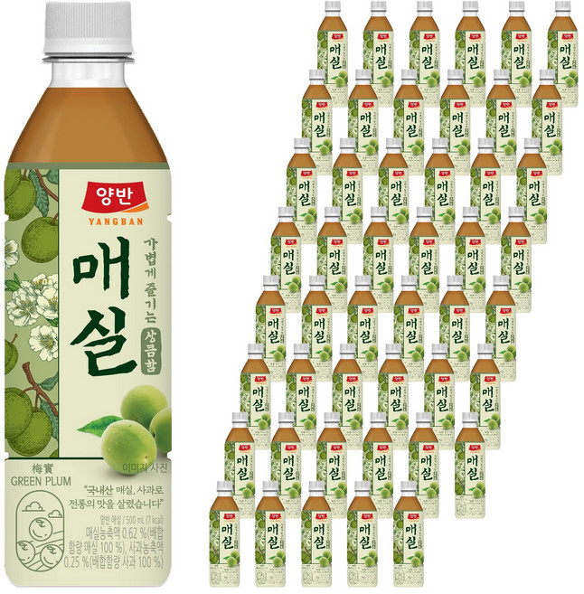 양반 매실 주스, 500ml, 48개
