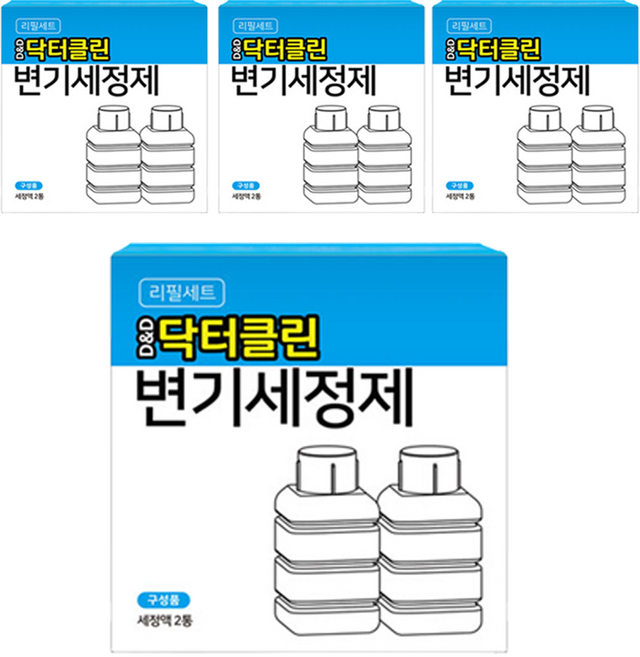 닥터클린 리필용 변기세정액, 100ml, 8개