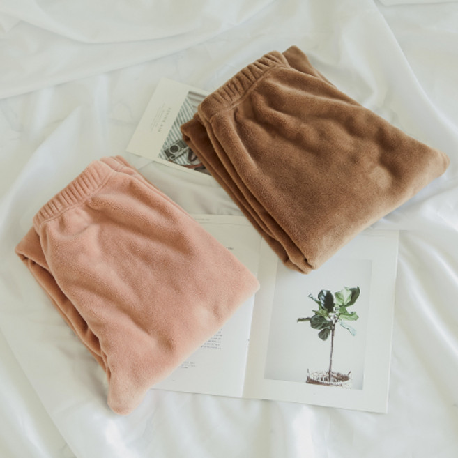 글램공감 여성용 포그니 융털 극세사 수면바지 2종 세트
