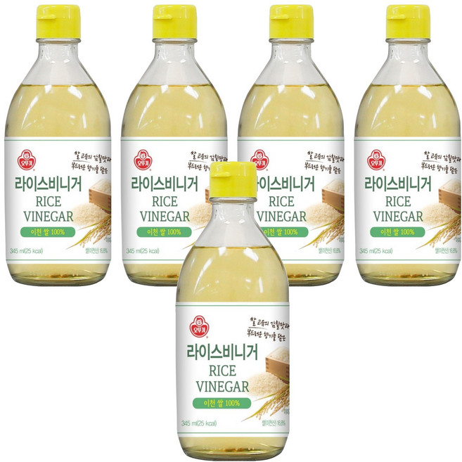 오뚜기 라이스비니거, 5개, 345ml
