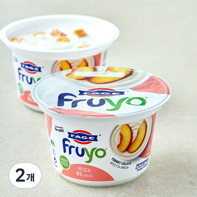파예 프루요 그릭 요거트 복숭아, 150g, 2개