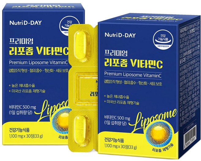 뉴트리디데이 프리미엄 리포좀 비타민C, 30정, 2개