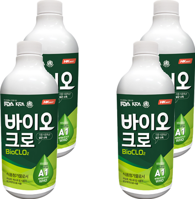 HKMART BIOCHLO 二氧化氯原液, 1L, 4個