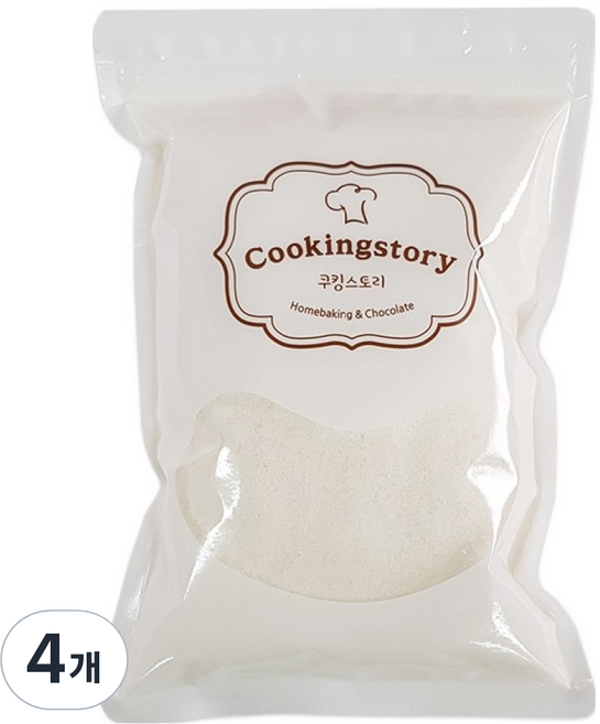 Cookingstory 乾燥椰子粉, 500g, 4個