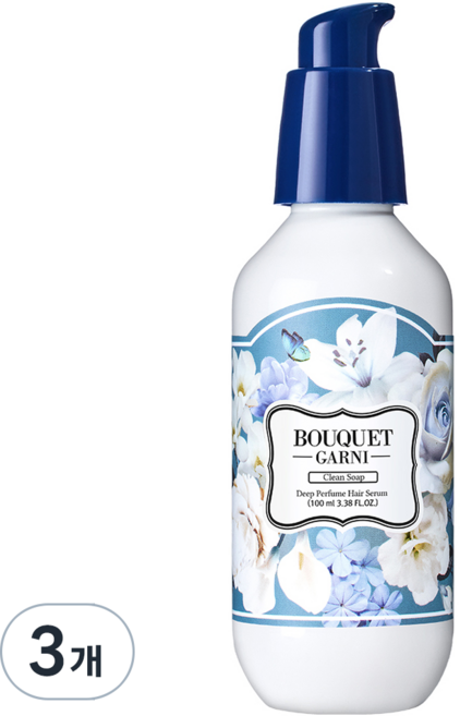 부케가르니 딥퍼퓸 헤어세럼 클린솝, 100ml, 3개