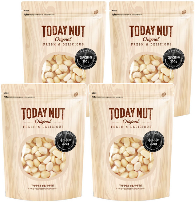 TODAY NUT 夏威夷果, 300g, 4包