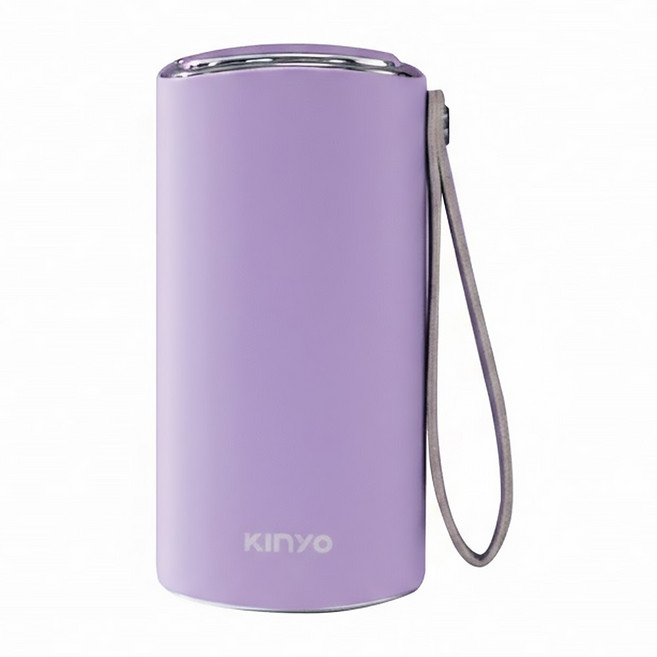 Kinyo 智能溫控充電暖暖寶 附布袋 + Type-C充電線 53 x 32 x 102mm 225g, HDW-6885, 紫色