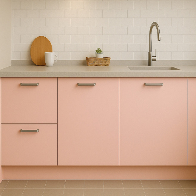 데코리아 현대인테리어 에어프리 생활방수 접착식 단색 컬러 시트지 필름, SL557핑크, 폭 1230mm x 길이 2.5m