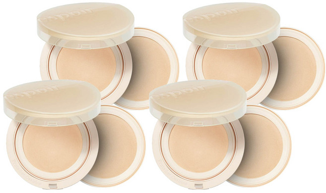 espoir 艾絲珀 Pro Tailor Be Natural 氣墊粉餅 14g + 補充蕊 14g 套組 SPF50 PA++++, 香草, 4個