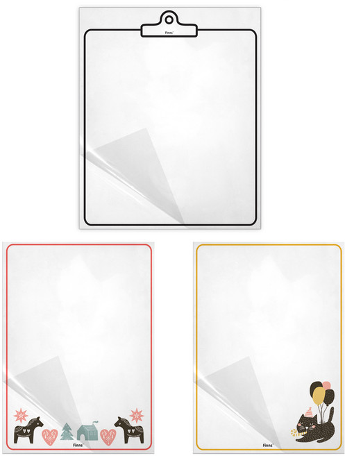 메모시트 클립보드 + 달라호스 + 냐옹냐옹 프리보드팩, t프리보드팩(중형 클립보드+소형 달라호스+소형 냐옹냐옹)