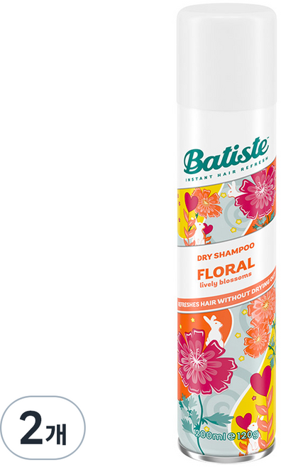 바티스트 드라이샴푸 플로랄, 200ml, 2개