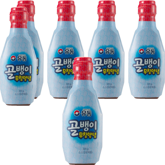 유동 골뱅이 무침양념 소스, 320g, 6개