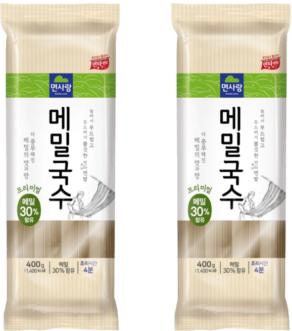 면사랑 프리미엄 메밀국수, 400g, 2개