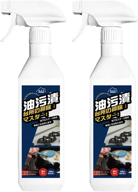優淨坊 重油專家萬用清潔噴霧, 2個, 500ml