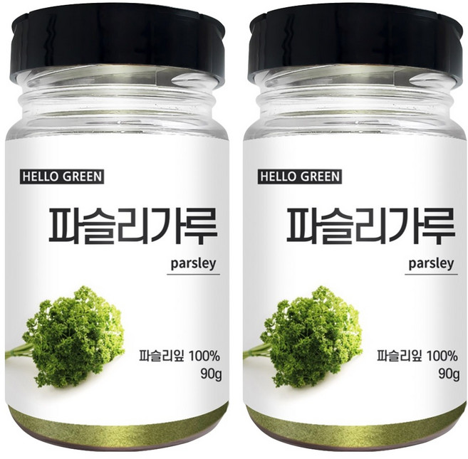 헬로우그린 고운 파슬리 가루 통, 90g, 2개