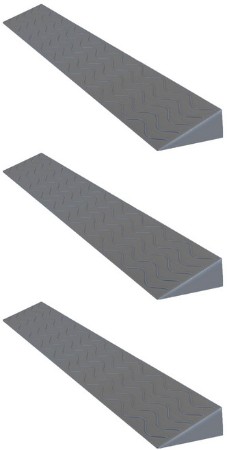 레디박스 안전 문턱 경사로 받침대, 3개, 그레이