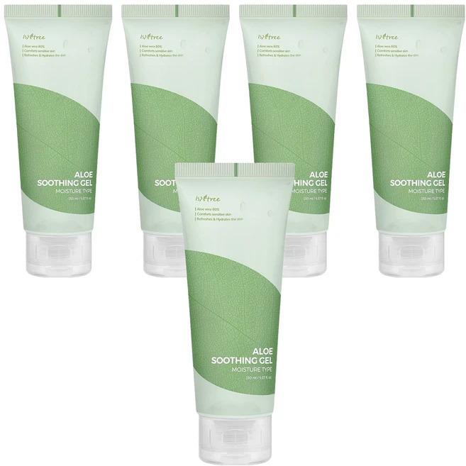 이즈앤트리 알로에 수딩 젤 촉촉한 타입, 150ml, 5개 - 쿠팡