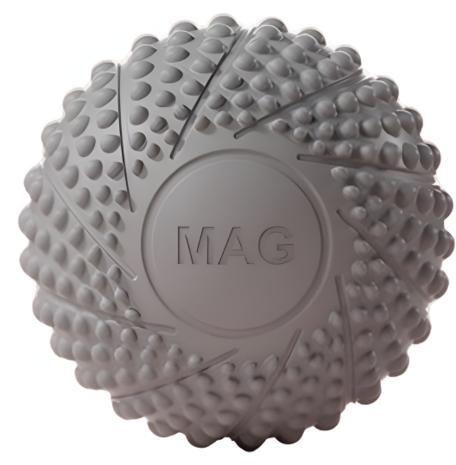 ADUNE 마그네틱 싱글 원형 마사지볼개, 1개, 그레이
