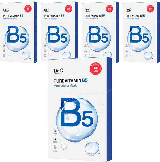 Dr.G 純維他命B5保濕面膜, 5入, 5個
