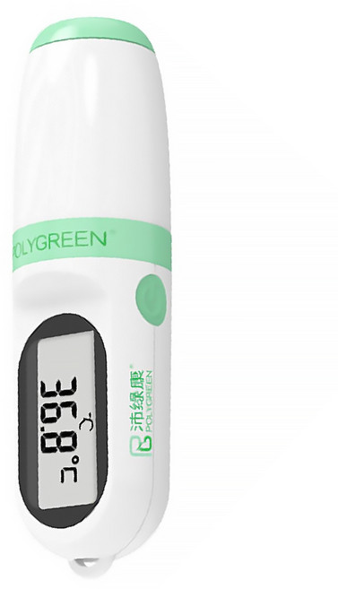 Polygreen 沛綠康 頸掛式1秒紅外線體溫計 額溫筆 KI-8271, 1支