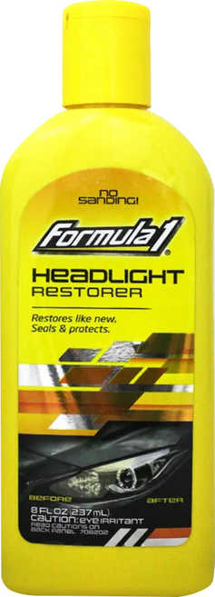 Formula1 Headlight Restorer 大燈亮光封體修護組, 237ml, 1瓶