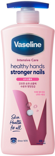 바세린 인텐시브 케어 헬씨 핸드 앤 스트롱거 네일 로션, 1개, 400ml