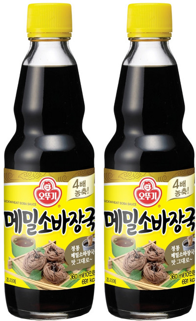오뚜기 메밀소바장국 소스, 360ml, 2개