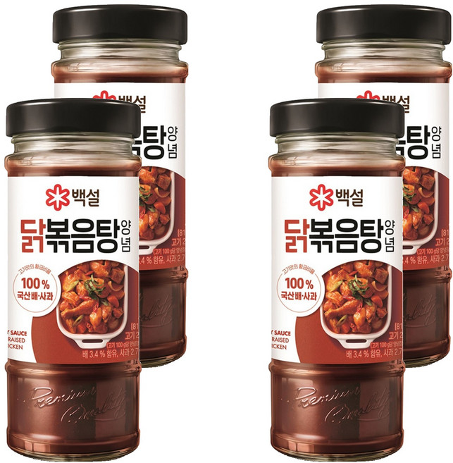 백설 닭볶음탕 양념, 490g, 4개