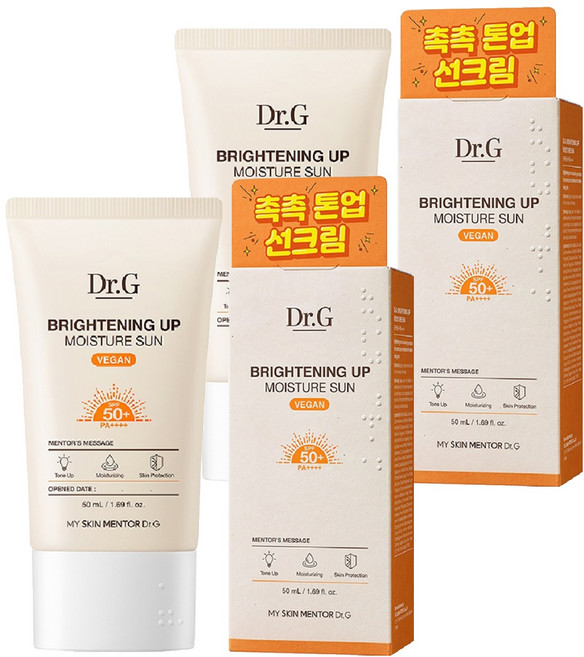 닥터지 브라이트닝 업 모이스처 선크림 SPF50 PA++++, 50ml, 2개