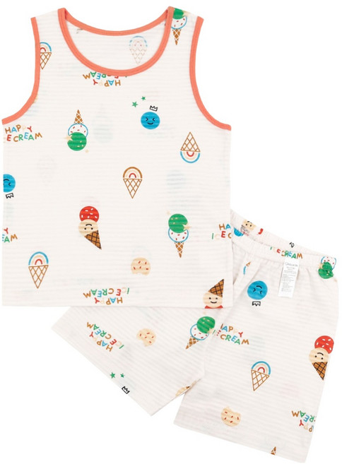 메이키즈 아이스땡땡 민소매 변화지 내의 상하의 세트