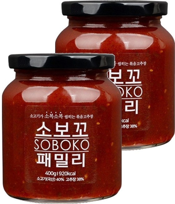 소보꼬 소고기 볶음고추장, 400g, 2개