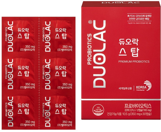 듀오락 스탑 캡슐 유산균, 30정, 1개