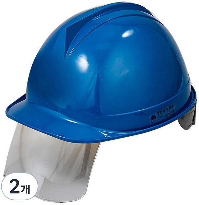 DONGMYUNG 頭盔式護目鏡安全帽 DMS-D-3001SH, 2個, 藍色