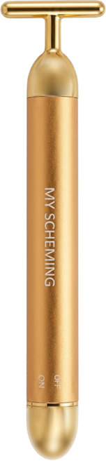 MY SCHEMING 我的心機 T型微導煥顏美容儀 BM-1 17 x 35 x 140mm, 奢華金, 1組